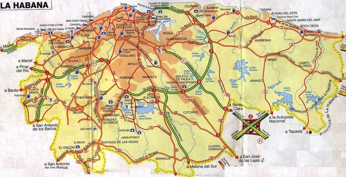 Հավանա Կուբան քարտեզ