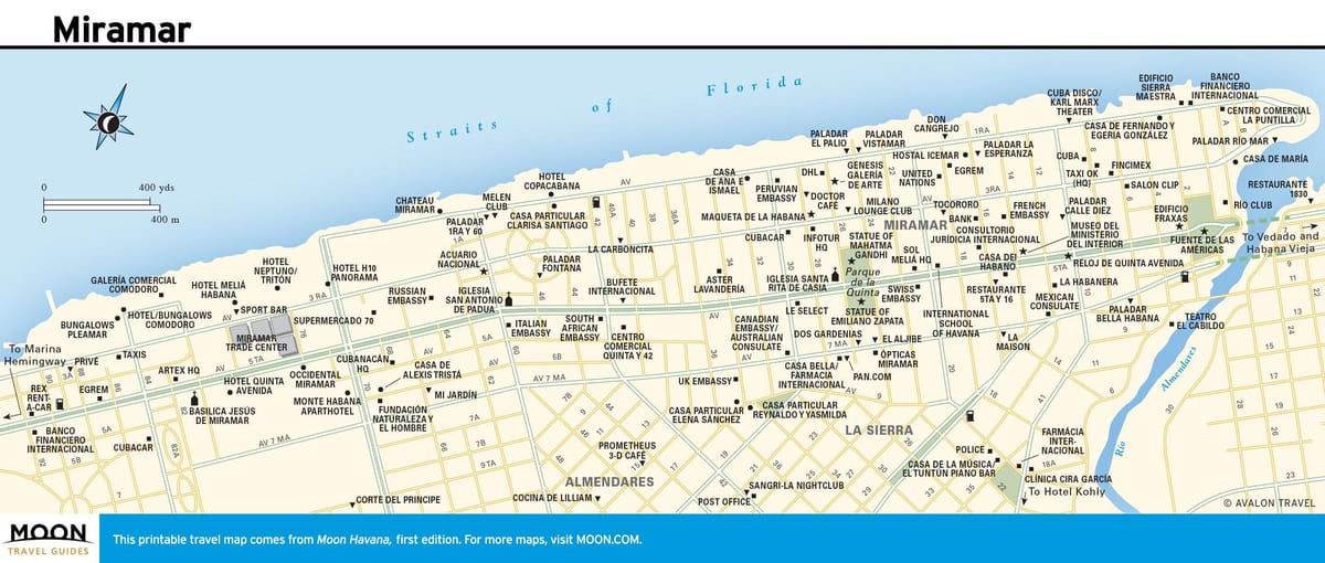 ծովային մոլորակը Հավանա քարտեզի վրա